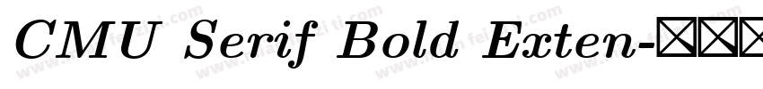 CMU Serif Bold Exten字体转换
